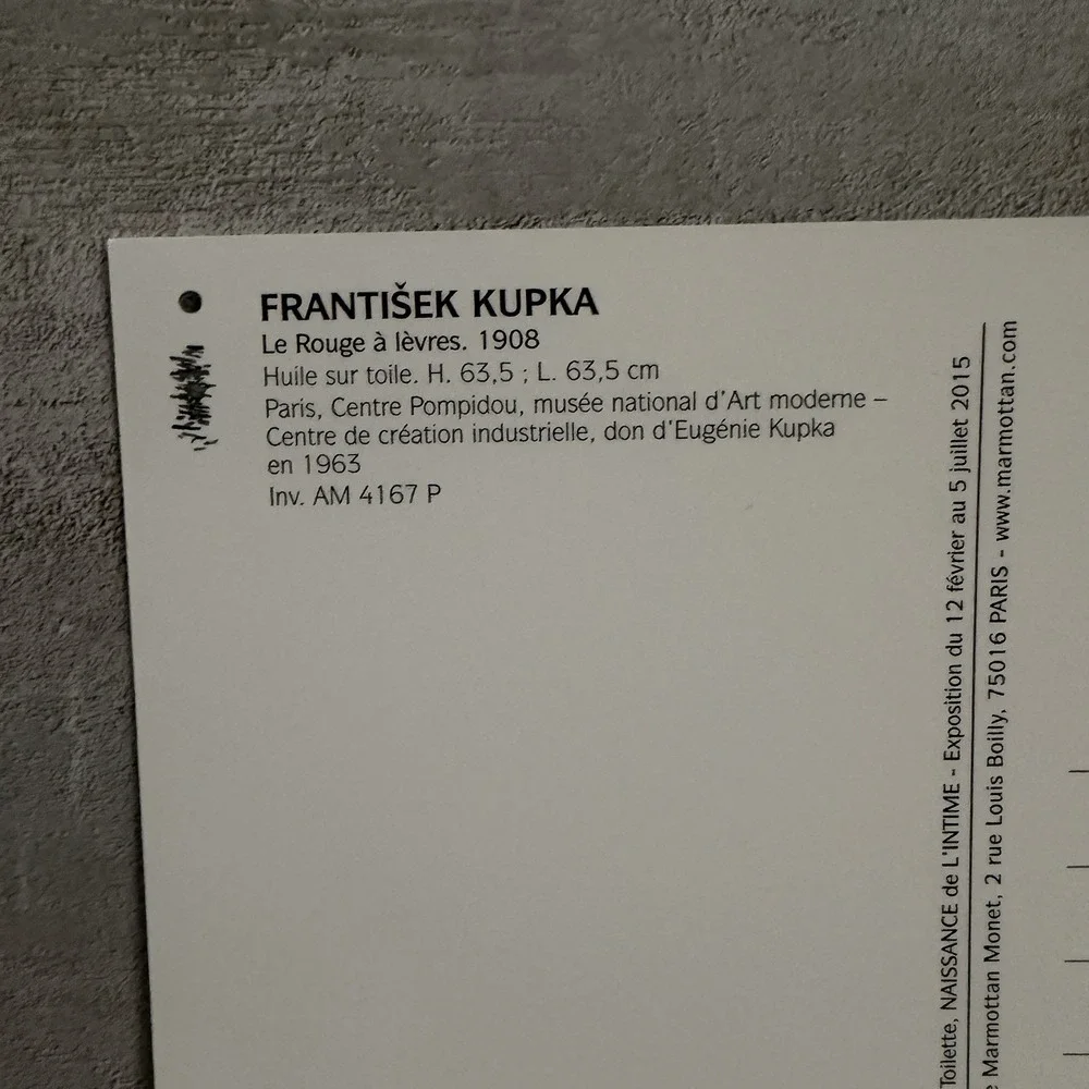Frantisek Kupa Art Notebook Museum Souvenir Le Rouge A‎ Levers 1908 Pompidu